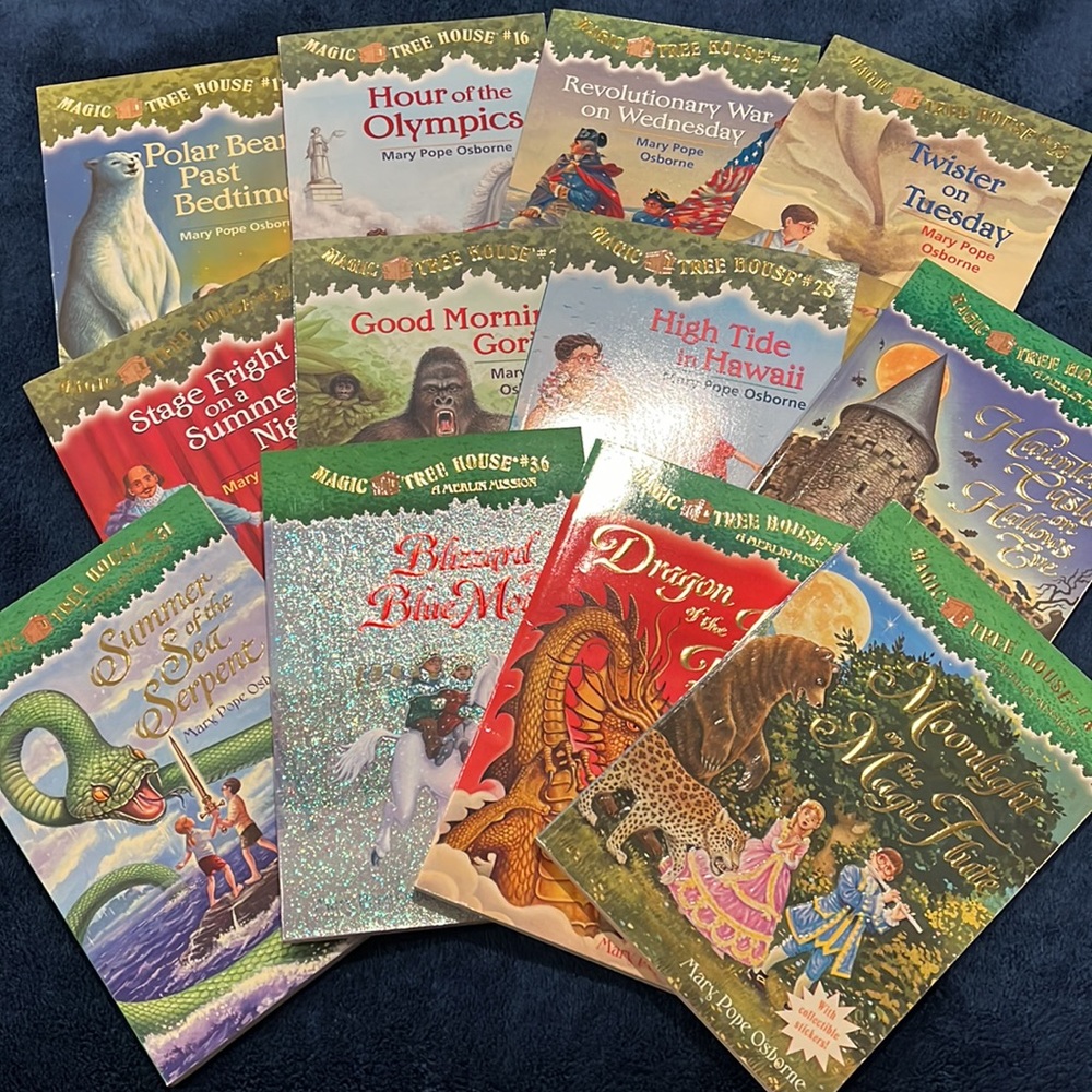 12 Magic Tree House books